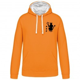 SWEAT SUPPORTER ORANGE/BLANC